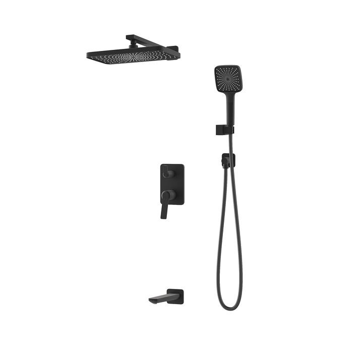 Встраиваемая система с изливом, матовый черный, Parker, IDDIS, PARBL03i68