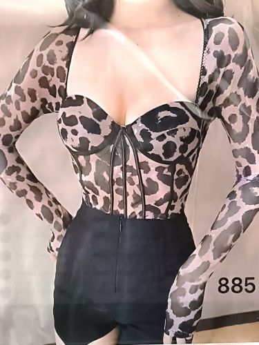 Сексуальное боди (18+) 885 (леопард)