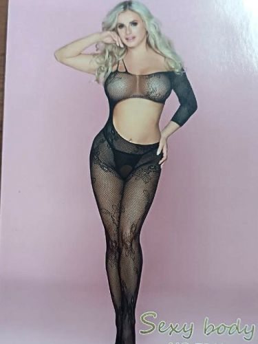 Сексуальный комбинезон сетка  (18+) 7162 (черный)