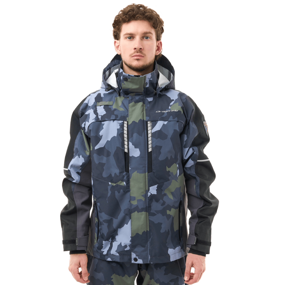 Мембранная куртка QUAD PRO Man Green Camo - Black