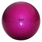 Мяч с блестками 16 -17 см Solo (Соло) сочная фуксия