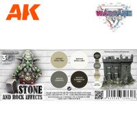 Набор красок AK Interactive Wargame Color: Stone and Rock Effects