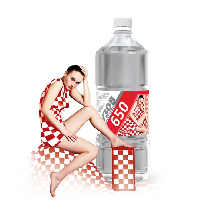 K5 Растворитель КУЗОВ 650 ГОСТ (Стандарт), бесцветный, прозрачный, объем 900мл.