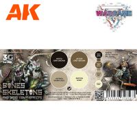 Набор красок AK Interactive Wargame Color: Bones and Skeletons