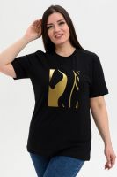 8561 футболка унисекс [черная фольга +силуэт]