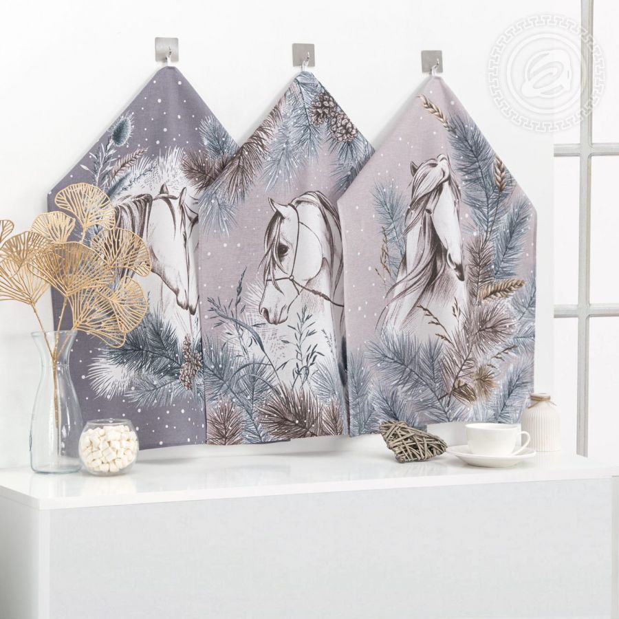 Набор полотенец из рогожки "Поэма" (3шт.)