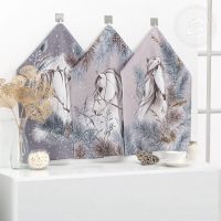 Набор полотенец из рогожки "Поэма" (3шт.)