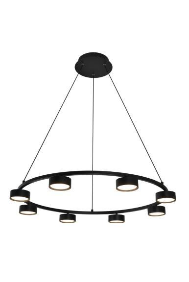 Люстра подвесная Alfa Light F3924-07 black 70W ?90*H12 0
