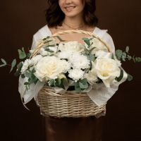 Корзина белая