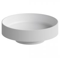 Напольная раковина Sole Corian 40x13 см, деревянный пьедестал схема 5