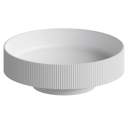 Напольная раковина Sole Corian 40x13 см, деревянный пьедестал схема 5