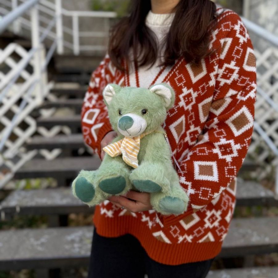 Игрушка Мишка зеленый, 25 см