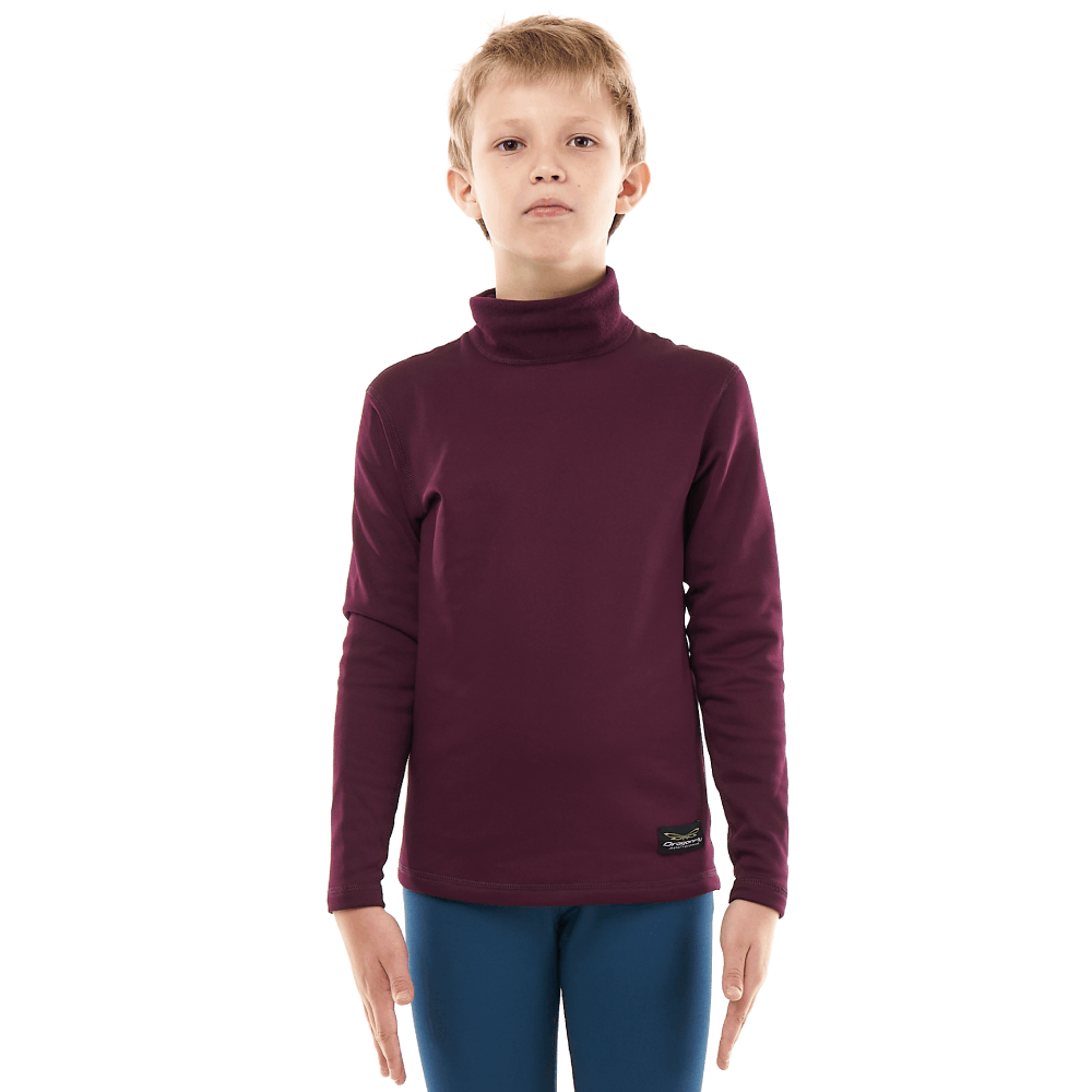 Термокофта зимняя с высоким воротом Teenager Bordo