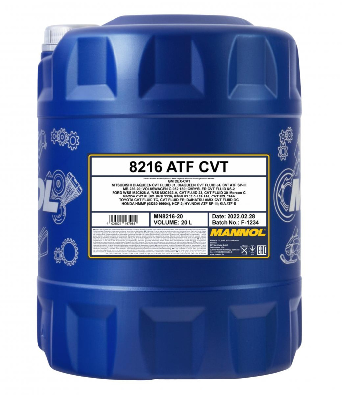 Mannol ATF CVT, 20л