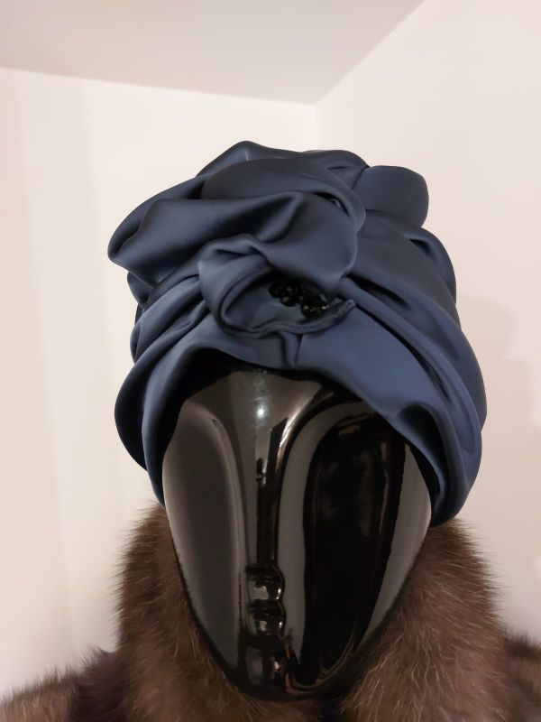 Шикарный тюрбан из ткани авторский