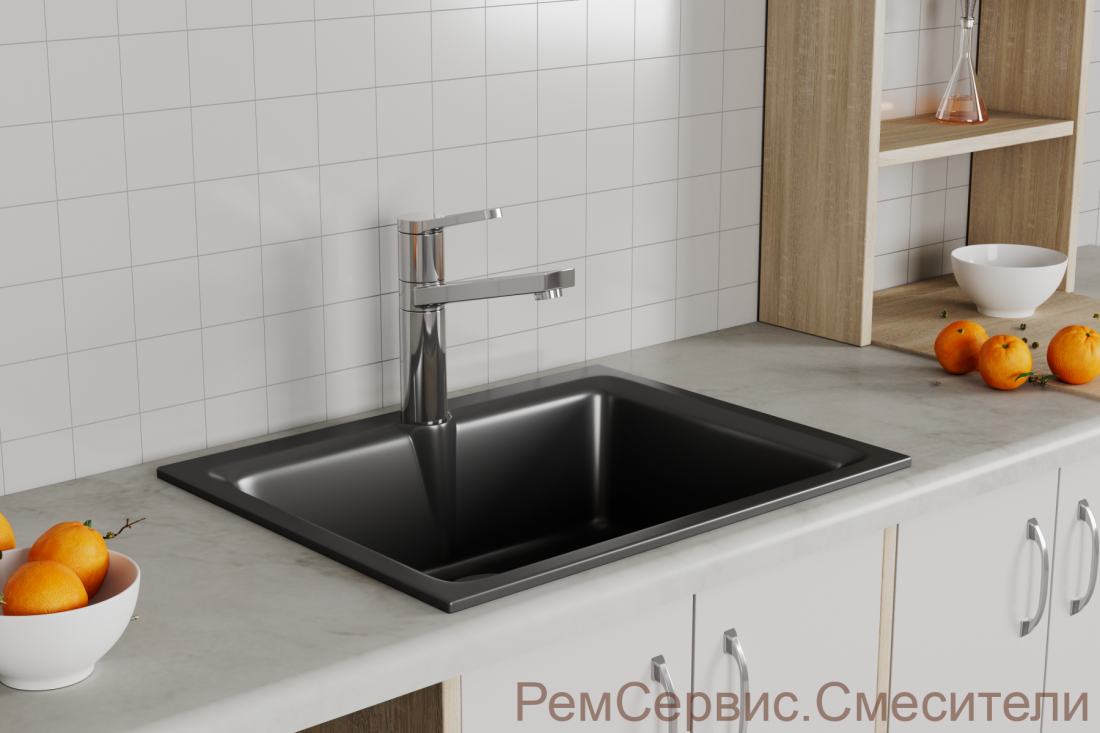 Смеситель для кухонной мойки с поворотным изливом RUSH (MS9035-36)