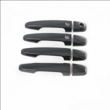 Накладки на ручки 4-х дверей, карбон цвет