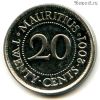 Маврикий 20 центов 2001