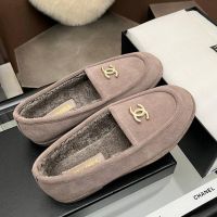 Лоферы Chanel с мехом Premium