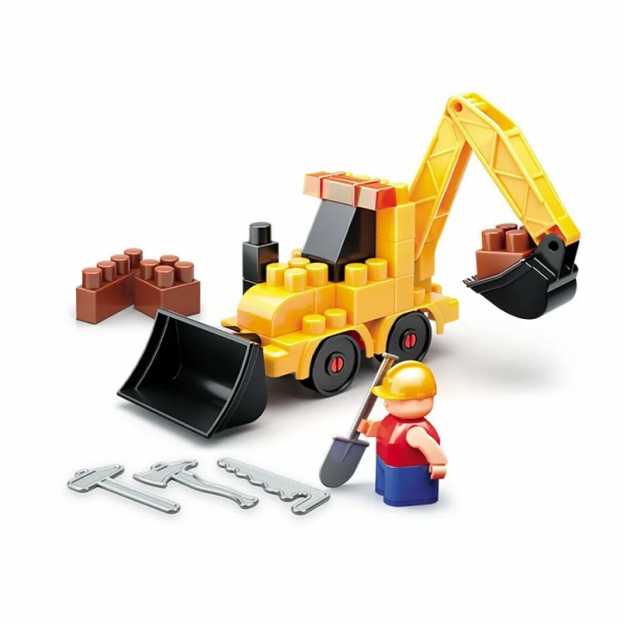 Конструктор "Стройка". Набор с трактором