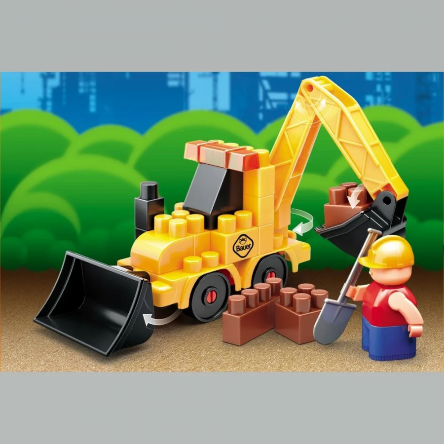 Конструктор "Стройка". Набор с трактором