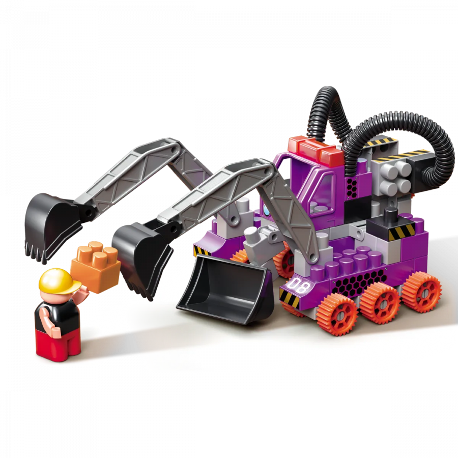 Набор с роботом и пилотом в коробке "Technobot" (цвет фиолет., серый, черный)