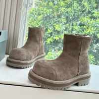 Ботинки Balenciaga с мехом Premium