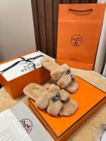 Мюли с мехом HERMES Premium