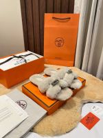 Мюли с мехом HERMES Premium