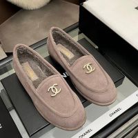 Лоферы Chanel с мехом Premium