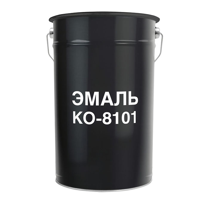 Эмаль КО-8101 ООО НПФ Эмаль, серебристо-серая, 0.8кг.