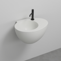 Раковина подвесная Cielo Le Giare LGLS56TR/LGLS56TRSF с переливом 56х45х35 см схема 1