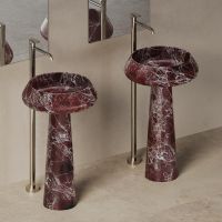 Раковина Dea Design Marble Palermo DD1543 545 54,5x54,5xh90 см мраморная схема 1