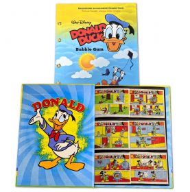 КОЛЛЕКЦИЯ (полная) 45 вкладышей XF Donald Duck ML №5 в АЛЬБОМЕ (привет из 90х). Оригинал.