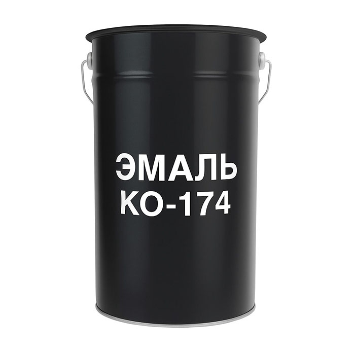 Эмаль КО-174 ООО НПФ Эмаль красная, 25кг.