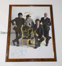 Автографы: The Rolling Stones. Мик Джаггер, Кит Ричардс, Чарли Уоттс, Рон Вуд. Редкость