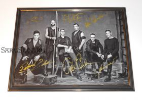 Автографы: Rammstein. Т.Линдеманн, Р.Круспе, П.Ландерс, о.Ридель, К.Шнайдер, К.Лоренц