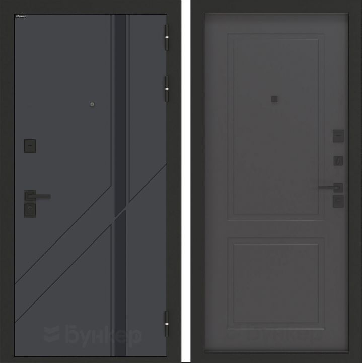 Входная дверь Бункер BN-12 - 11 Графит софт