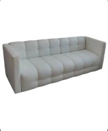 Диван Босс 195см белая экокожа