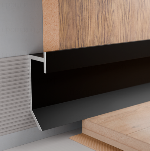 Теневой плинтус Pro Design 9388 Slim Led черный