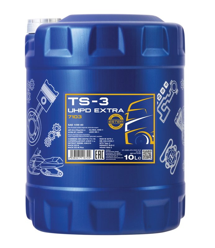 Mannol TS-3 Extra UHPD 10W-40, 10л