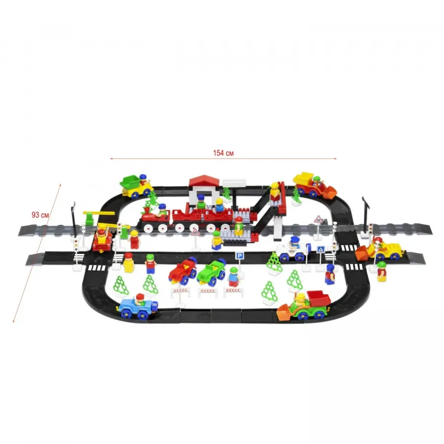 Набор Курс правил Дорожного движения  "Автодорога и ПДД для детей"