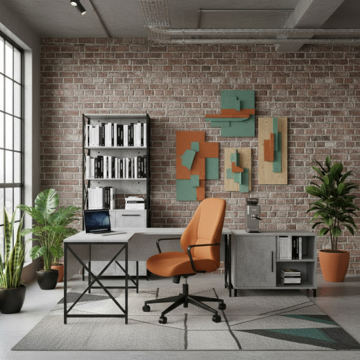 ЛОФТ-9 Шкаф для документов (660х370х1170 мм) Бетон