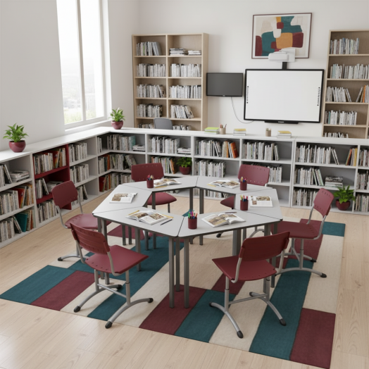 Стул ученический регулируемый Отличник Пластик Красный