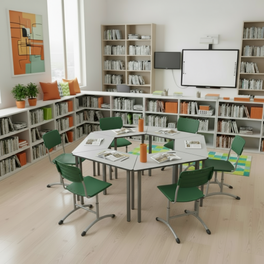 Стул ученический регулируемый Отличник Пластик Зеленый