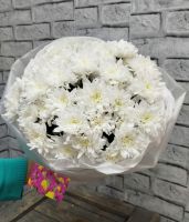 5 кустовых хризантем в упаковке