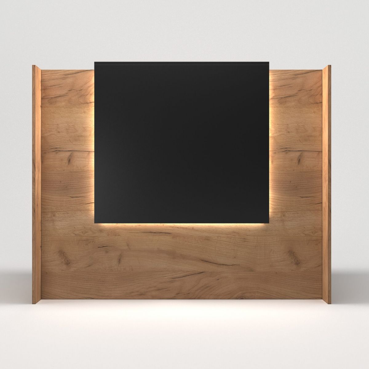 Ресепшн «Квадрат» Дуб вотан/ Чёрный