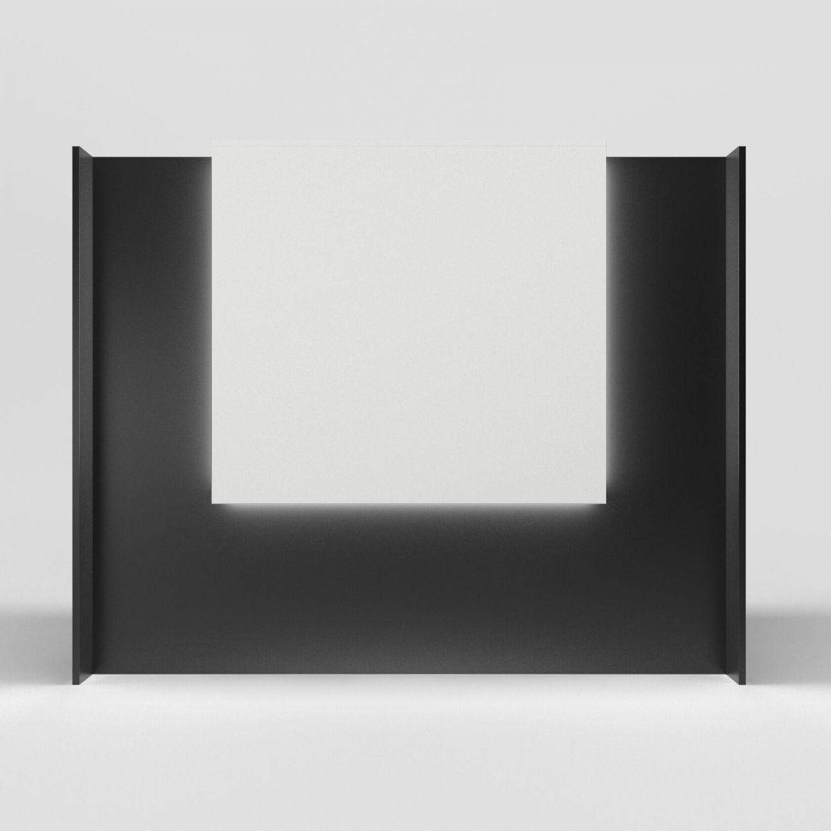 Ресепшн «Квадрат» Чёрный / Белый