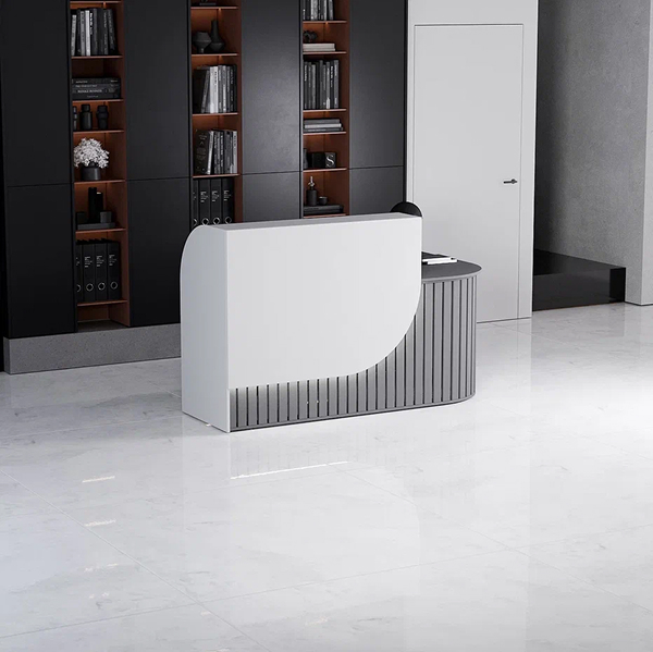 Ресепшн «Оазис» серый шифер/белый