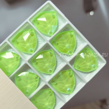 DeLuxe Пришивные Стразы Fluo_Green_SHINE Триллиант 16 мм